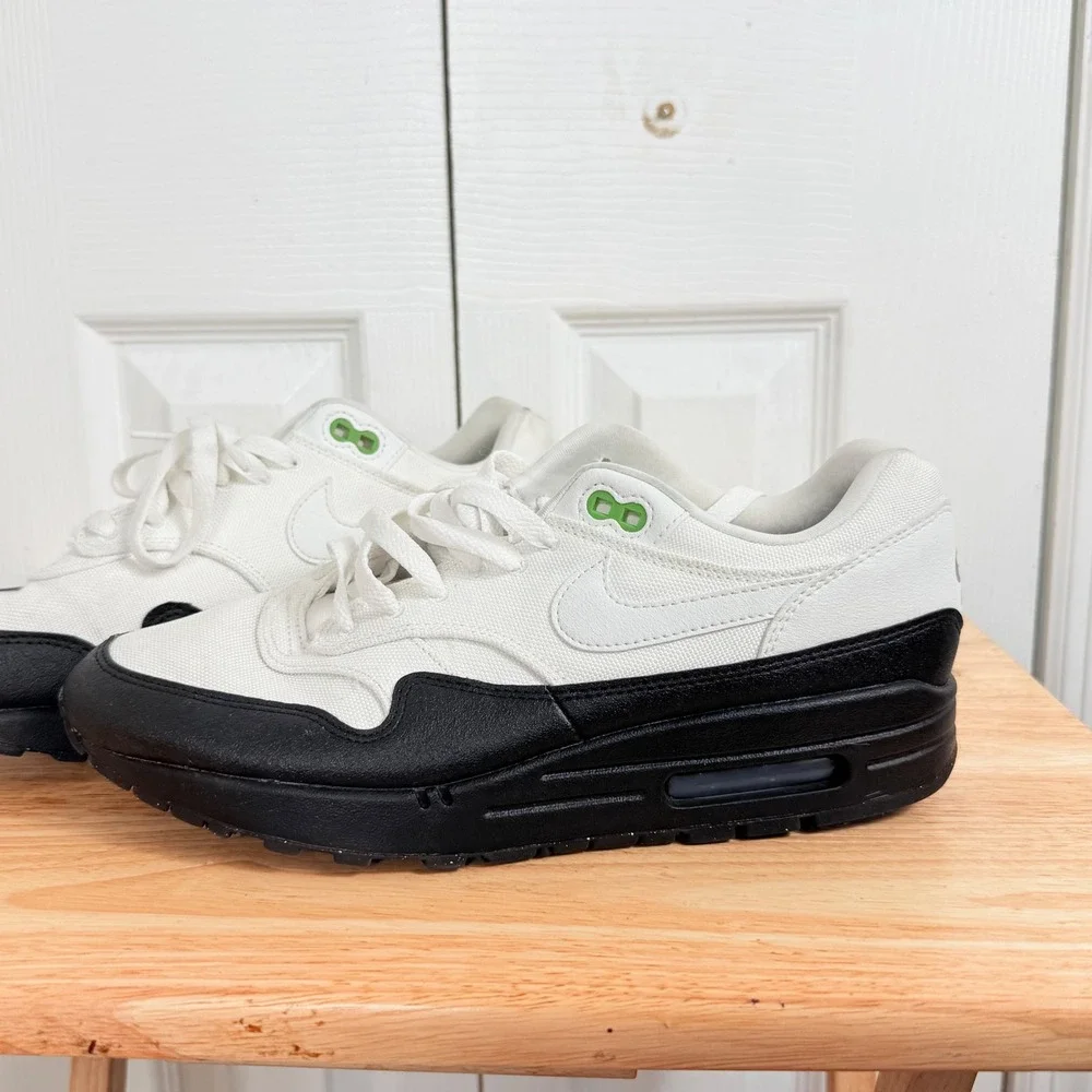 Nike Air Max 1 SE Chlorophyll Mens 8.5 Womens 10 White Black FZ5160-121